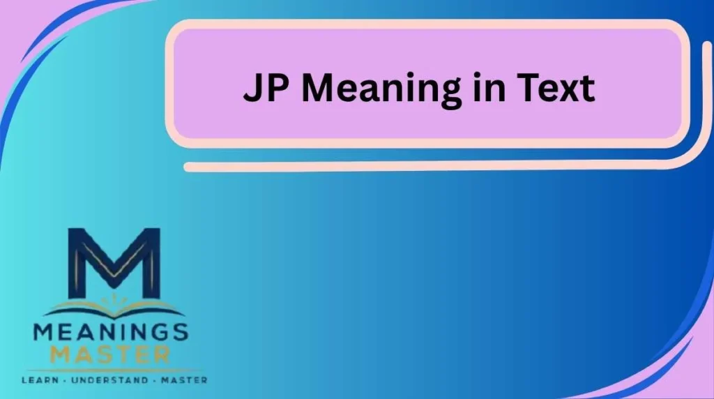 JP Meaning in Text