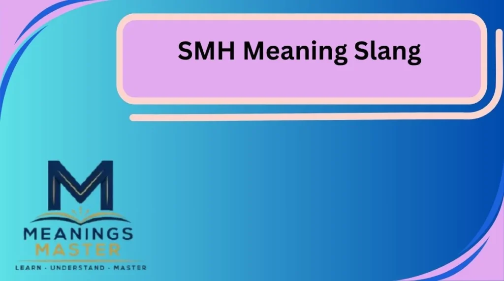 SMH Meaning Slang