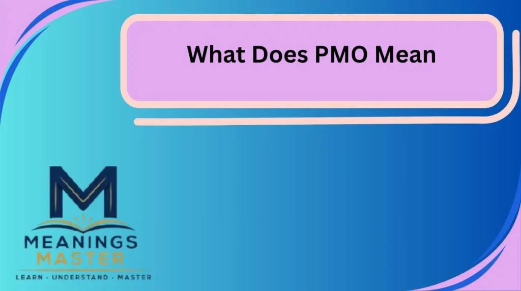 What Does PMO Mean
